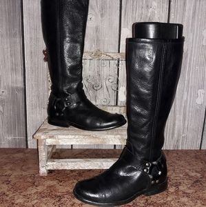 Frye Phillip Tall Leather Harness Boots